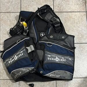 Men's Blue and Black Bag